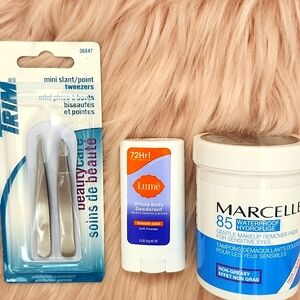 Brand New 3CT BUNDLE ASSORTED WOMEN'S BEAUTY CARE ITEMS